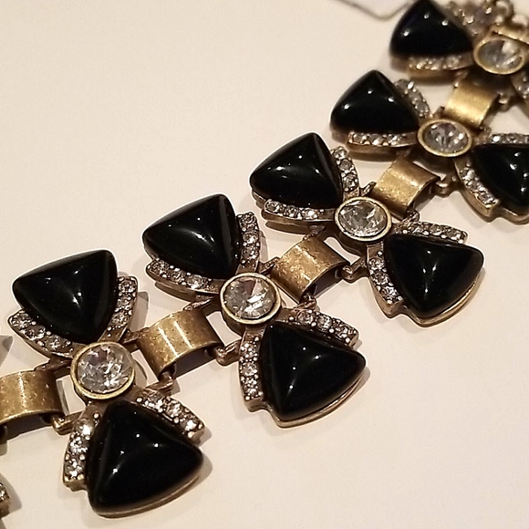 J. Crew Tuxedo Bows Bracelet NWT - Picture 3 of 3